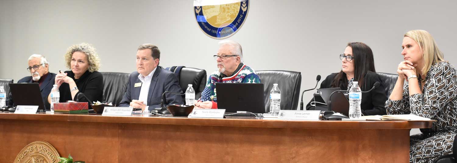 Tucker Mayor and City Council, December 2019.