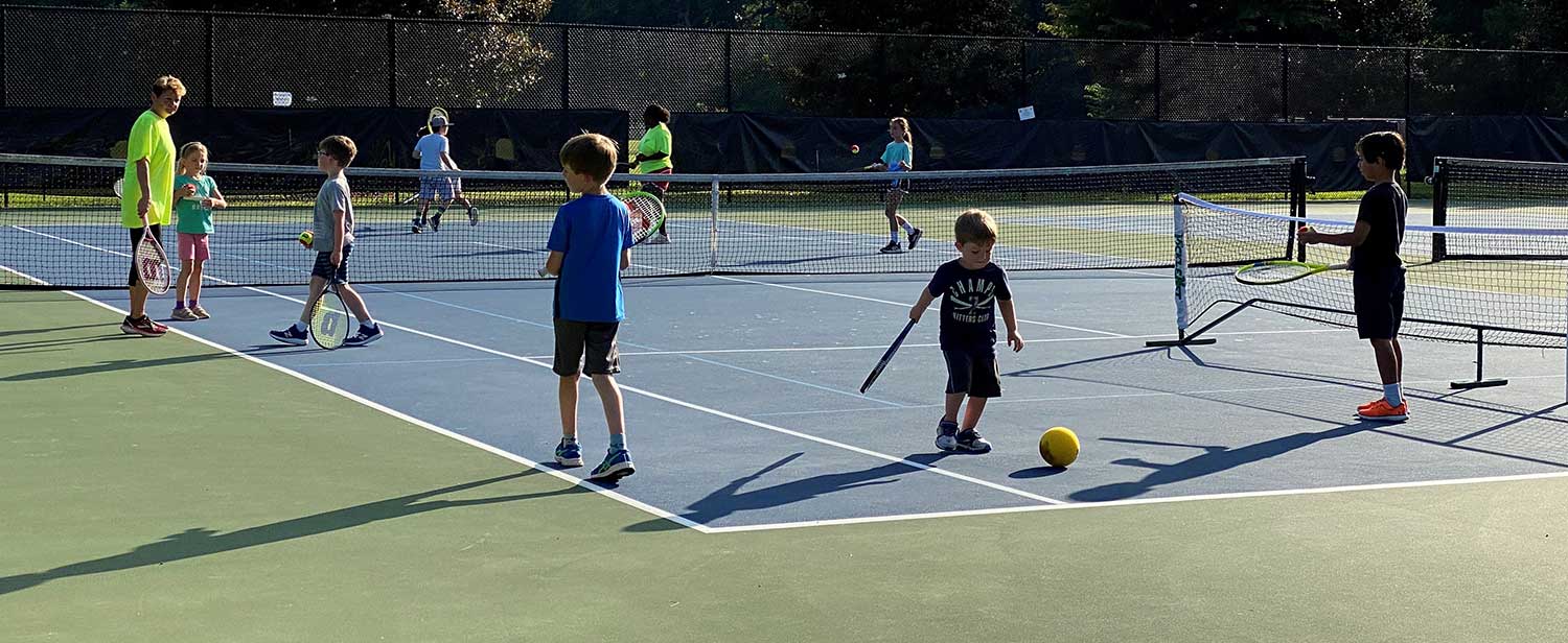 Tennis Lessons at Henderson Park in Tucker, GA.