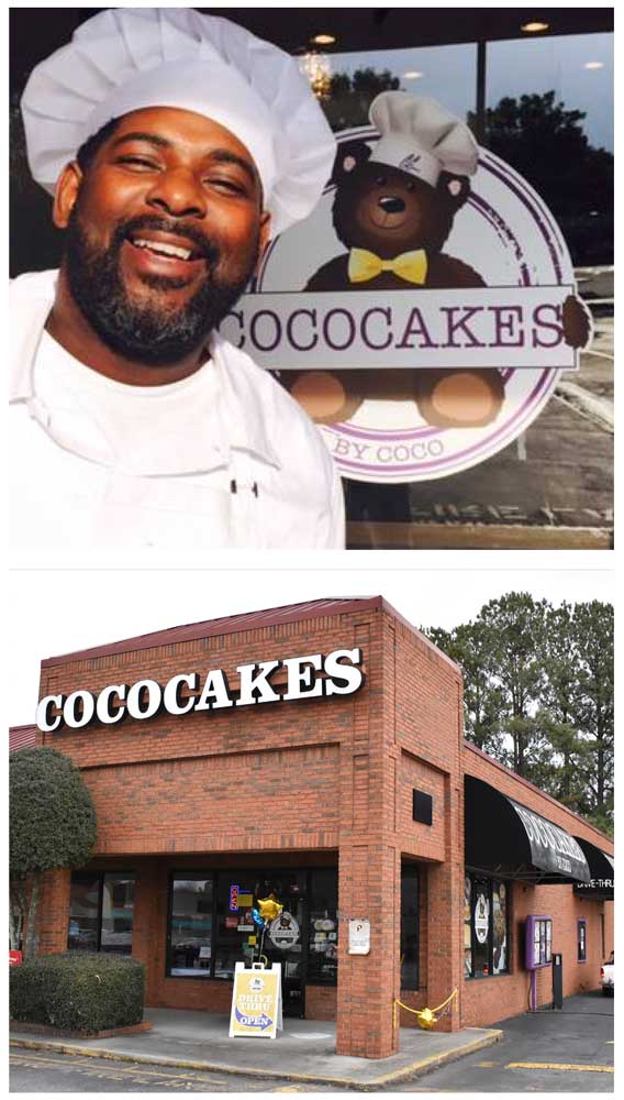 Business of the Month, Cococakes owner Corey McDonald and his Hugh Howell storefront.