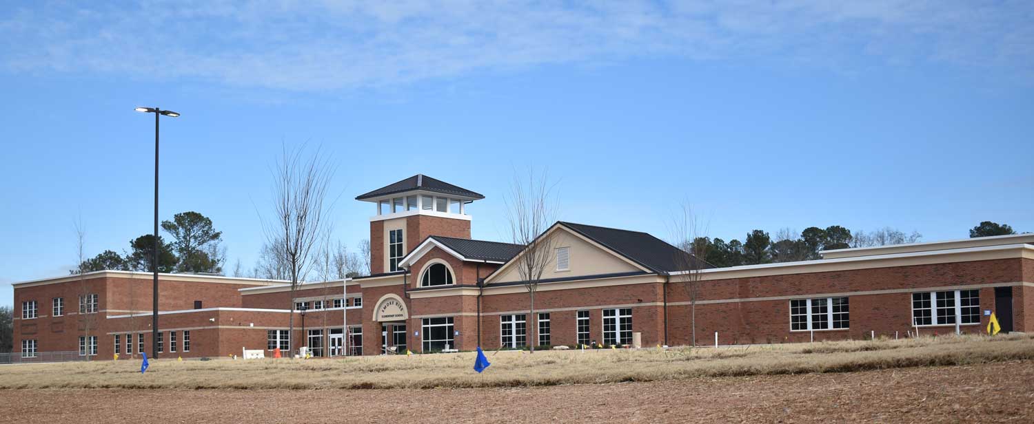 New construction of Smoke Rise Elementary in Tucker, GA.