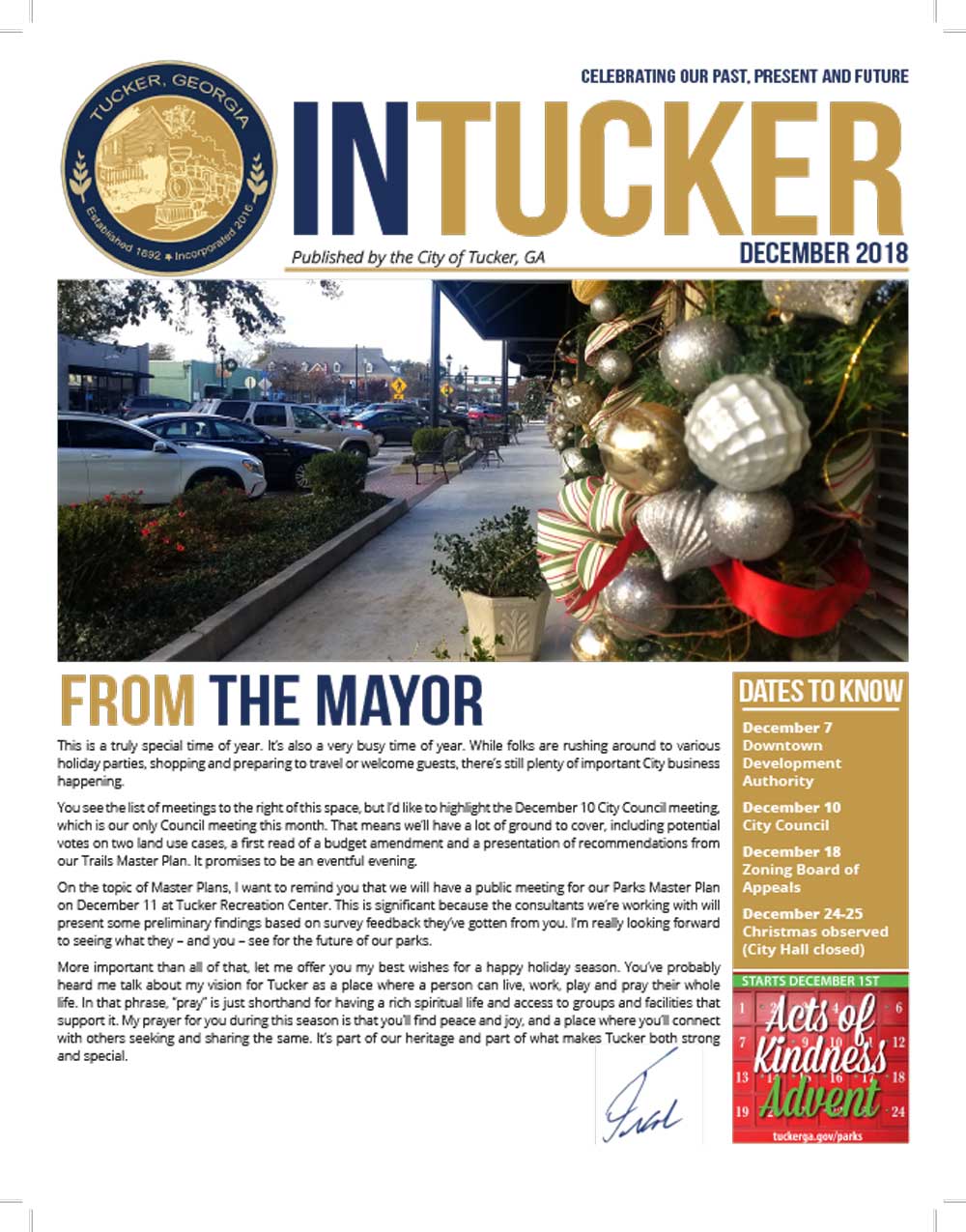 InTucker Cover of December 2018.
