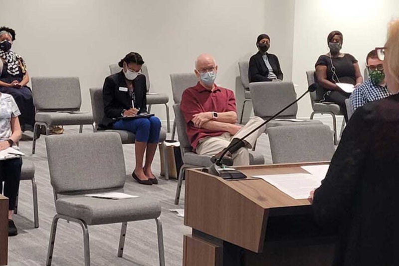 People in a meeting