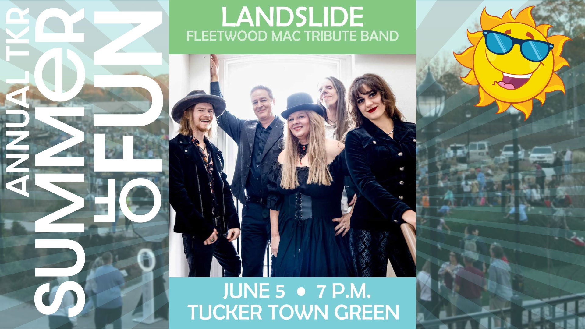 Landslide performs June 5 as part of the 2026 First Friday Concert Series.