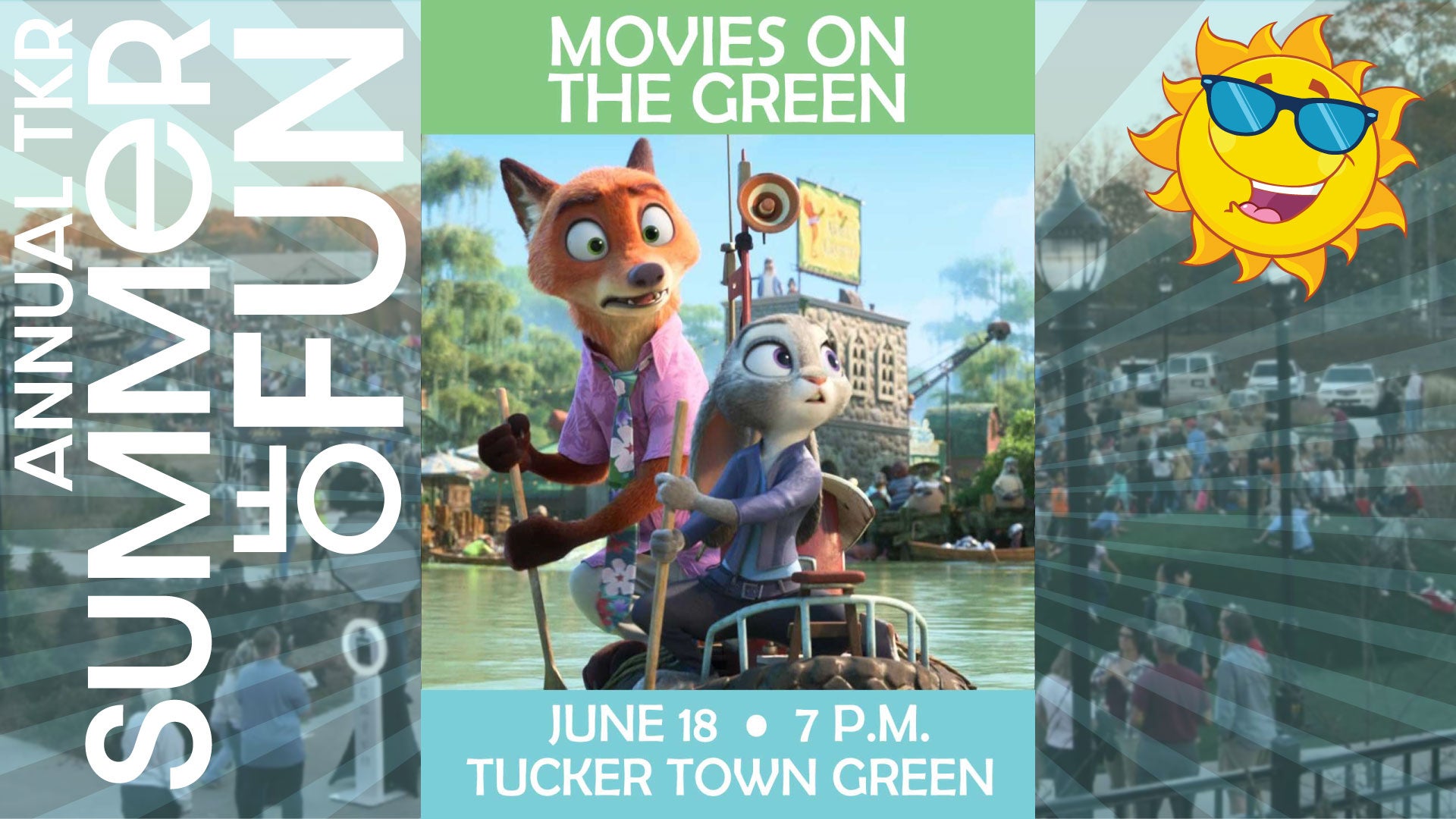 TKR Summer of Fun continues with Zootopia 2 on the big screen at Tucker Town Green.