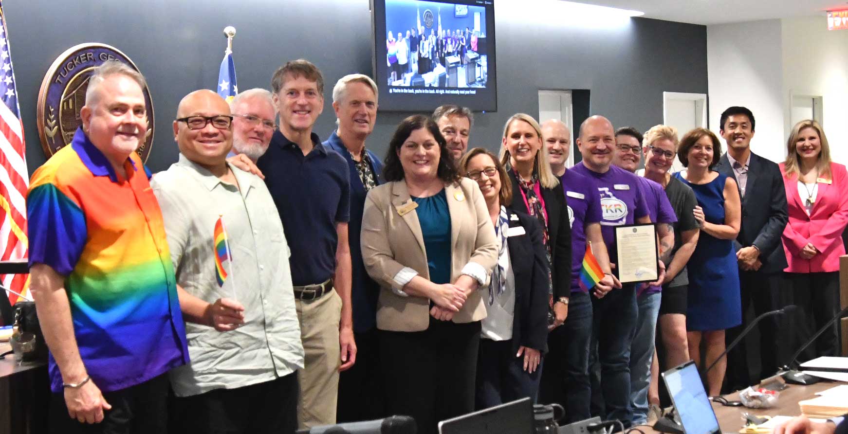 The City of Tucker recognized Pride Month and declared June Tucker Pride Month.