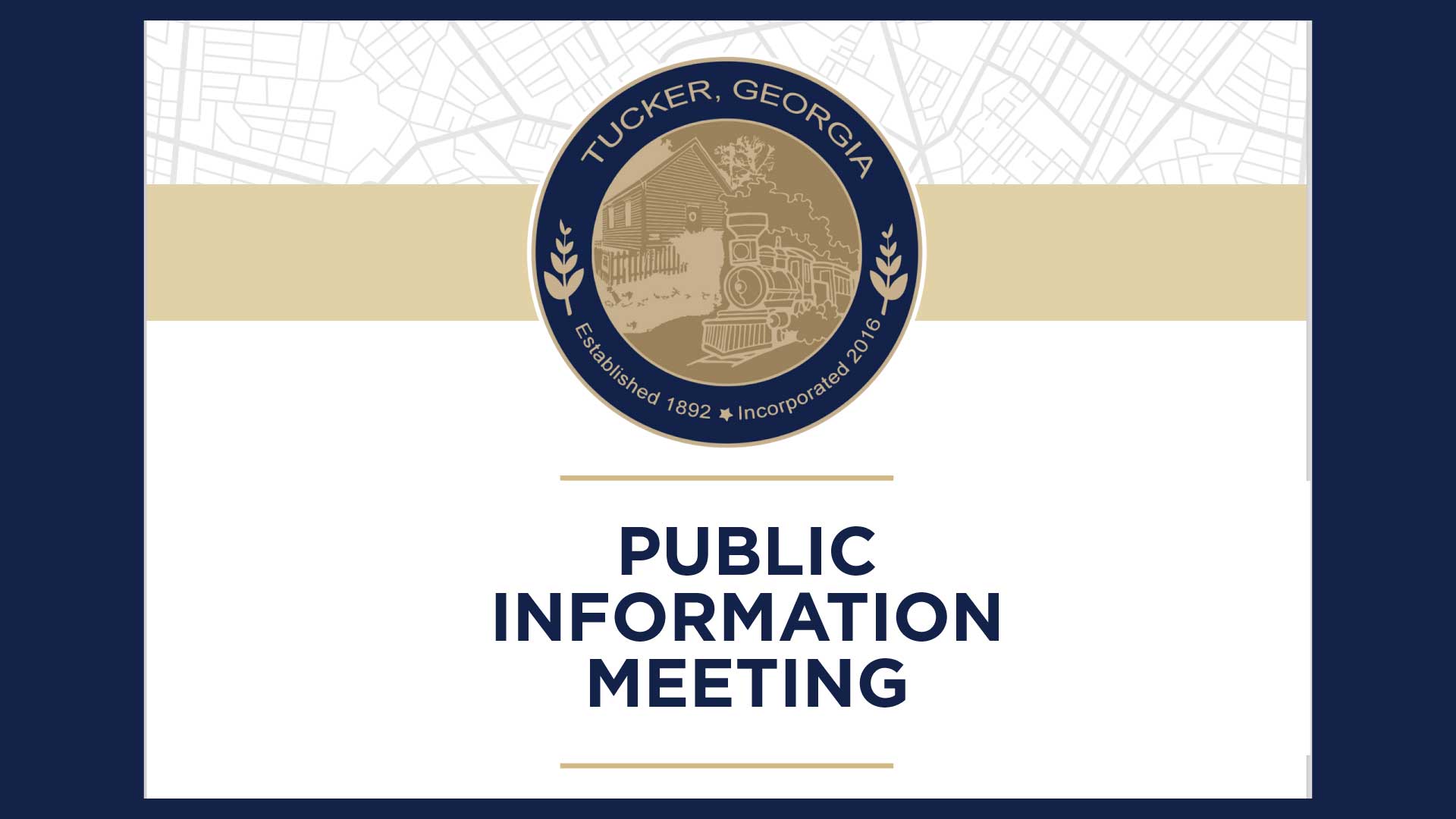 Public Information Meeting placeholder.