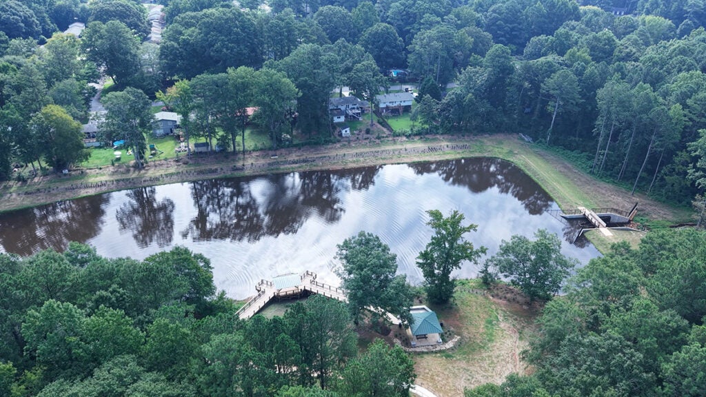 Johns Homestead Aerial from Stapp Drive