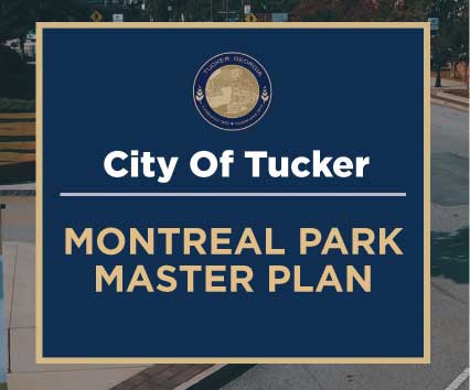 Montreal Park Master Plan tile image with City seal and text only.