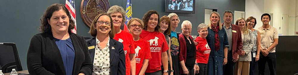 Tucker City Council poses with DeKalb Animal Advocates