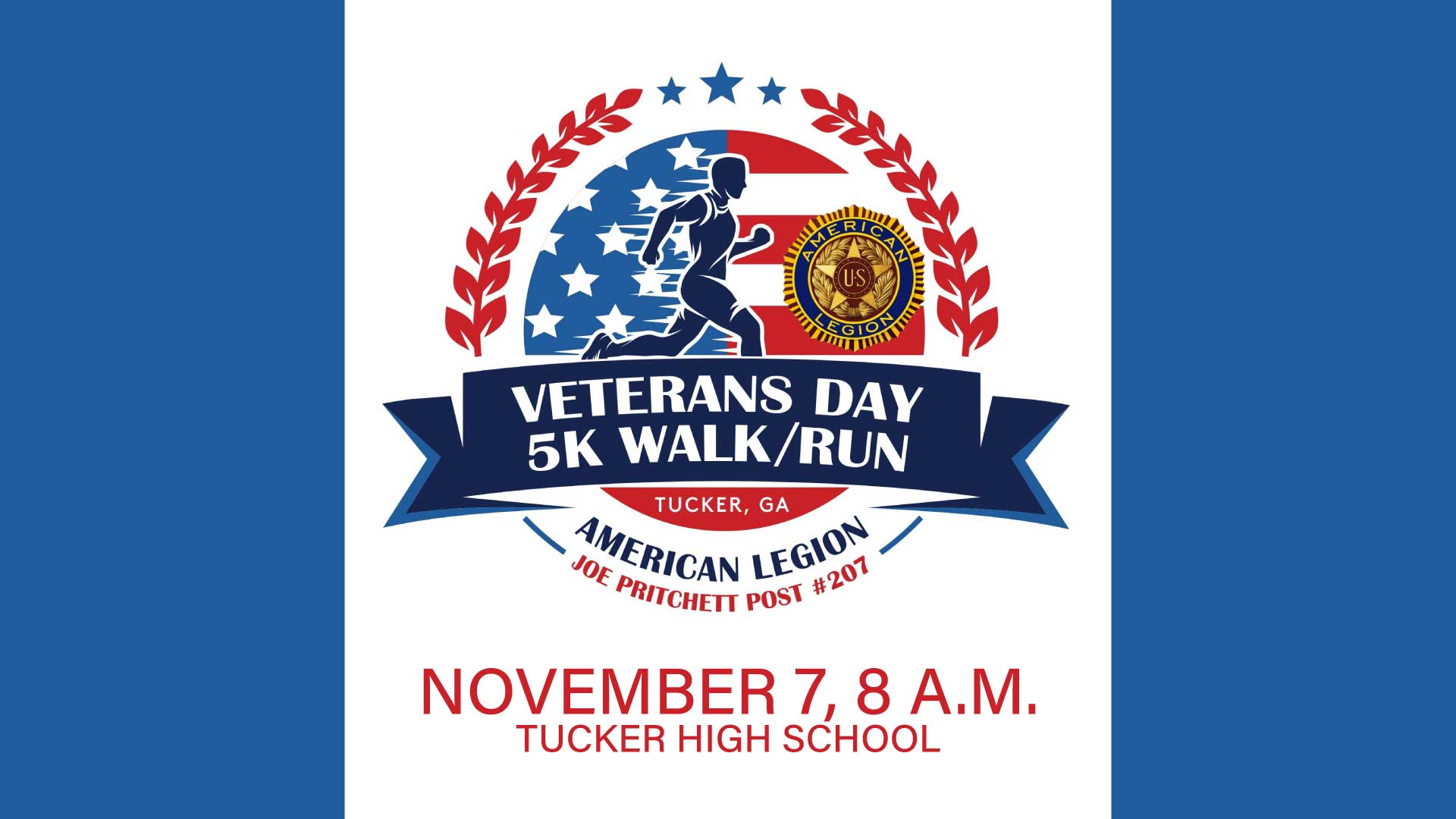 4th annual Veterans Day 5k hosted by American Legion Post 207.